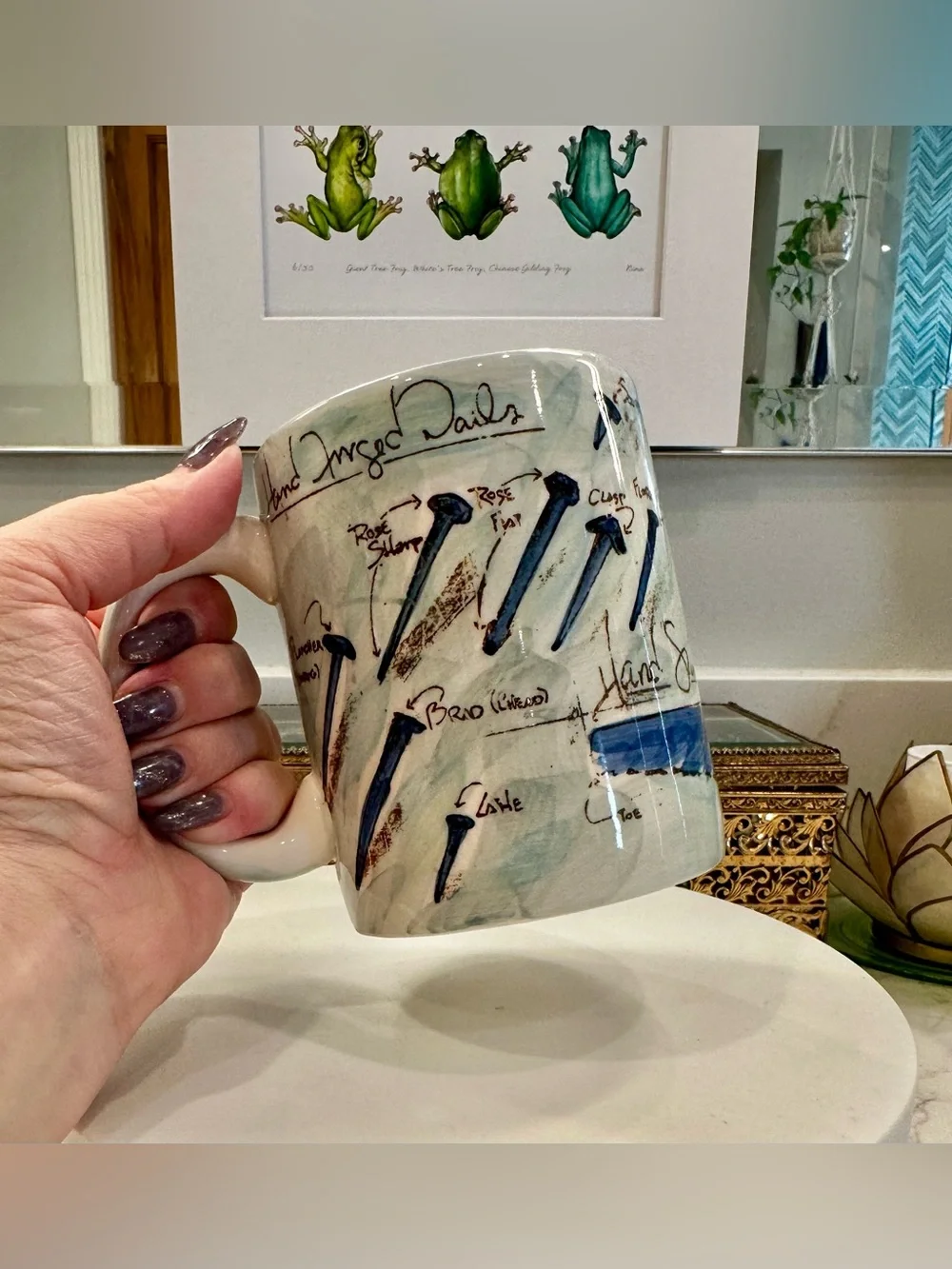 VTG Restoration Hardware Collectible Antique Tool Mug/Coffee Cup EUC